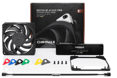 Noctua NF-A12x25 PWM chromax.black.swap ventilator 120x120x25mm