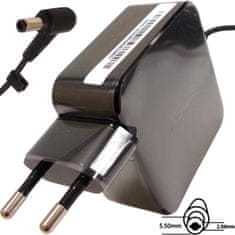 ASUS Asusov originalni adapter 45W19V 2P BLK z EU vtičem
