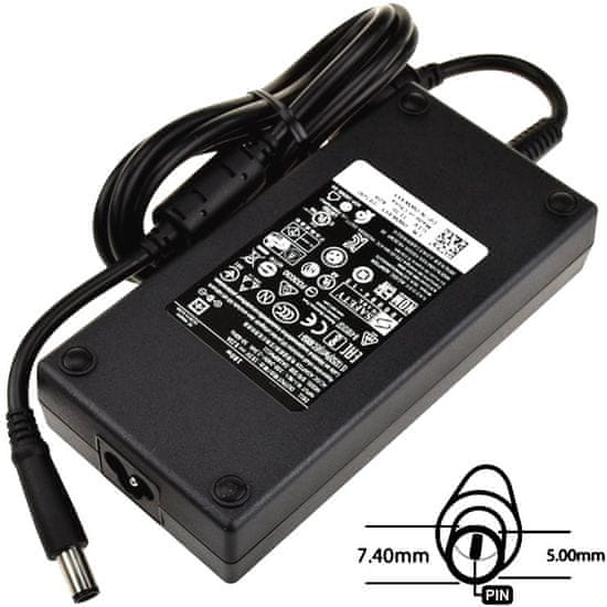 DELL Napajalnik 180W 19,5V, 7,4x5,0, originalni