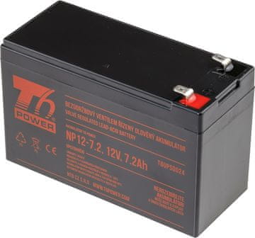 T6 power Baterija NP12-7.2, 12V, 7,2Ah, F2