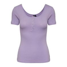 Pieces Ženska majica PCKITTE Slim Fit 17101439 Purple Rose (Velikost L)