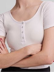 Pieces Ženska majica s kratkimi rokavi PCKITTE Slim Fit 17101439 Bright White (Velikost XL)