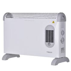 Vigan Vigan THV1 1800W konvektorski grelnik, električni, bela, 3 nivoji moči, primeren za notranjo uporabo, zaščita pred pregrevanjem