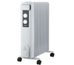 Prime3 Oljni grelnik PRIME3 SOR51, prenosni, 2500 W, 11 reber, za notranje prostore do 22 m², s termostatom in zaščito pred pregrevanjem