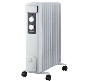 Prime3 Oljni grelnik PRIME3 SOR51, prenosni, 2500 W, 11 reber, za notranje prostore do 22 m², s termostatom in zaščito pred pregrevanjem