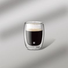 slomart Zwilling Sorrento stekla za kavo, 2 kosa, 200 ml, dvojne stene, brez ročk, primerna za pomivanje v pomivalnem stroju