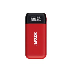 shumee XTAR POLNILEC/POWERBANK ZA CILINDRIČNE LI-ION BATERIJE 18650/20700/21700 RDEČA PB2S