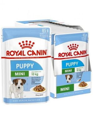 Royal Canin Royal Canin SHN Mini Puppy v omaki - mokra pasja hrana za mladiče, 12x85g, za majhne pasme, piščanec