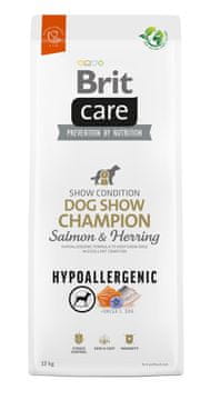 slomart BRIT Care Hypoallergenic Adult Dog Show Champion Salmon & Herring - suha hrana za pse 12 kg