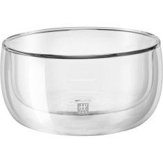 slomart ZWILLING 39500-079 Okrogla steklena deserterska plošča, prozorna, set 2 kosov, mikrovalovna in pomivalni stroj odporna