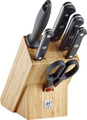 slomart Set nožev ZWILLING Gourmet 7-delni - vrhunska kakovost za vašo kuhinjo, s škarjami in ošiljevalcem za popolno funkcionalnost.