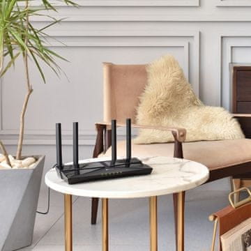 slomart TP-Link Archer AX1800 Wi-Fi 6 usmerjevalnik, dvopasovni, črn