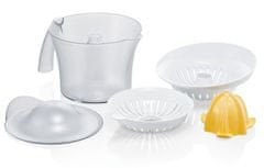 Bosch Bosch MCP3500 električni citrusni stiskalnik, 0.8 L, 25 W, bel in rumen, enojni stiskalnik z dvojno rotacijo