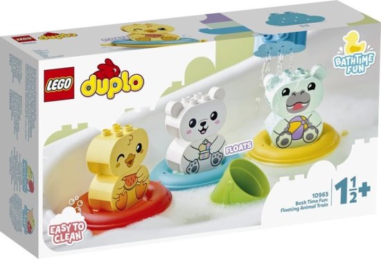 LEGO LEGO DUPLO 10965 Zabavna plavajoča živalska železnica za kopel, primerna za otroke od 1,5 leta naprej