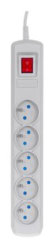 ActiveJet Activejet sivi napajalni trak s kablom ACJ COMBO 5G/5M/BEZP. AUT/S