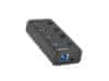 NATEC HUB USB 3.0 MANTIS 2, 4-portni z stikalom + napajalnik