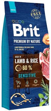 Brit BRIT Premium by Nature Sensitive Lamb with rice - suha hrana za pse, 15 kg
