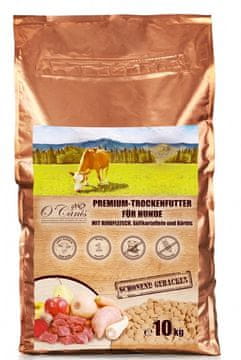 slomart O'CANIS Govedina, sladki krompir, buča - pečena suha hrana za pse - 10 kg