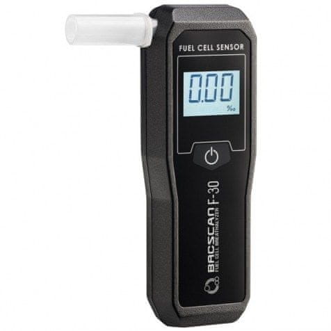 slomart hi-tech medical bacscan f-30 alkoholni tester 0-4 % črn