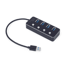 Gembird USB razdelilnik s stikalom 4-vrata UHB-U3P4P-01