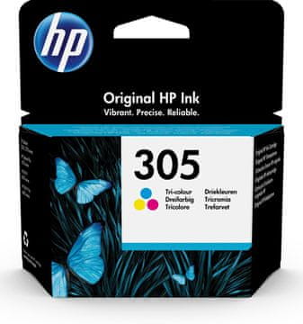 HP 305 Original črnilo Cyan, Magenta, Yellow, 1 kos