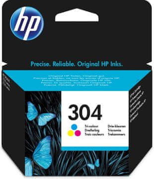 HP 304 Original kartuša, Cyan/Magenta/Yellow (100 strani)