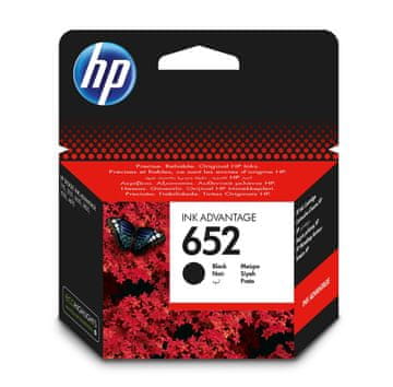HP 652 original črn kartušni