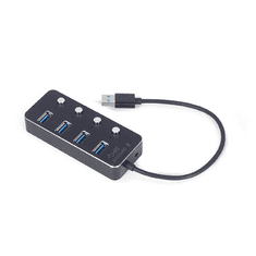 Gembird USB razdelilnik s stikalom 4-vrata UHB-U3P4P-01