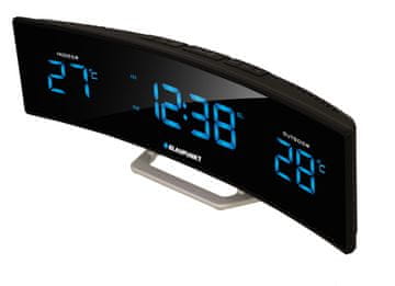 Blaupunkt Blaupunkt CR12BK Radio ura z LCD zaslonom, FM radiem in termometrom