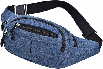 Korbi Unisex Športna torbica za pas - Modra Poliester