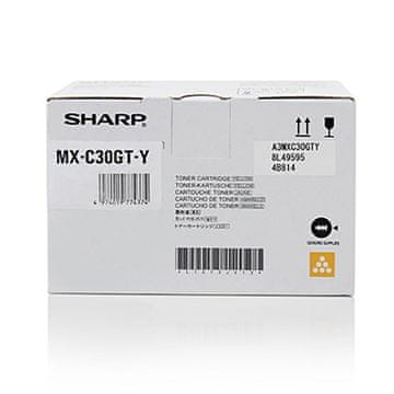 Sharp Sharp MXC30GTY toner, original, rumen, 6000 strani