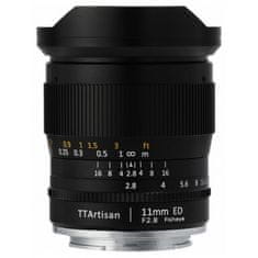 TTArtisan MF 11 mm f/2,8 širokokotni fisheye objektiv za Canon EF