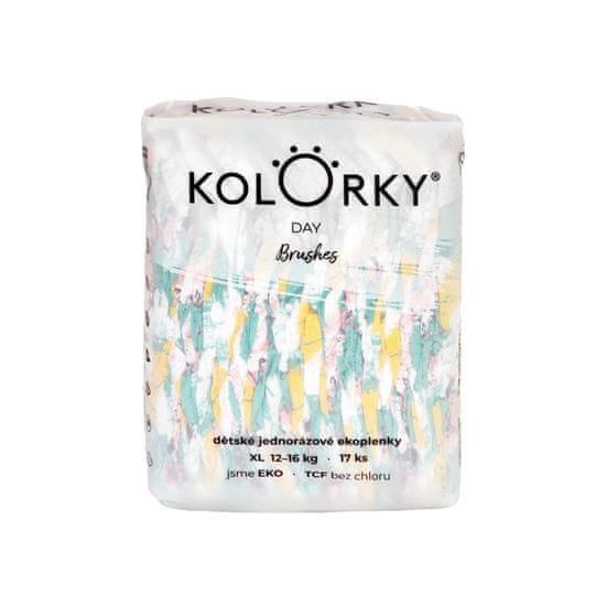 KOLORKY DAY Eko plenice za enkratno uporabo, krtačka XL (12-16 kg) 17 kosov