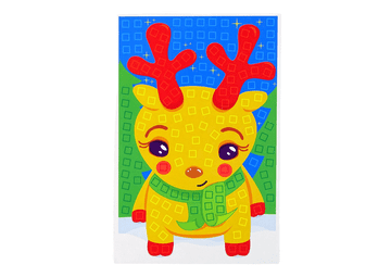 slomart Komplet DIY mozaik - Božični jelenček (LEAN TOYS)