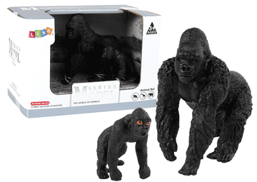 slomart Set 2 figuric Gorila z mladičem - Živali sveta (LEAN TOYS)