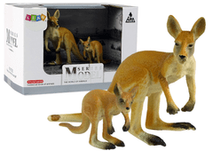 shumee Komplet 2 figur kengurujev z mladimi kenguruji Animals of the World