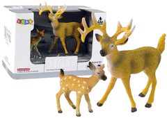 shumee Komplet 2 figur jelena z mladimi gozdnimi živalmi