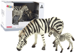 shumee Komplet 2 figuric zebre s figurico mlade živali zebre
