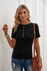 OMG! ženske majica s kratkimi rokavi Oschee črna 2XL