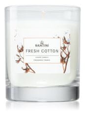 Santini Luksuzna sveča - Fresh Cotton, 200g