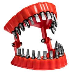 Northix Set nastavkov z držalom v obliki zrahljanih zob - 28 delov 