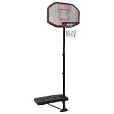 shumee vidaXL Košarkarsko stojalo črno 258-363 cm polieten