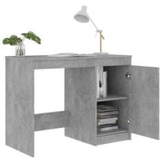 Vidaxl Pisalna miza betonsko siva 100x50x76 cm iverna plošča