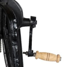 Greatstore Stranska mizica 60x(46-63) cm trden mangov les in lito železo