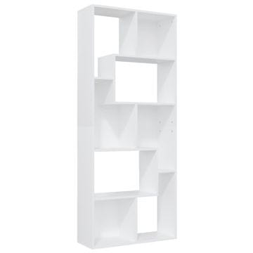 Vidaxl Knjižna omara bela 67x24x161 cm iverna plošča