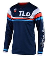 MUCKYNUTZ Spust/MTB kolesarska majica Troy Lee modra s črtami