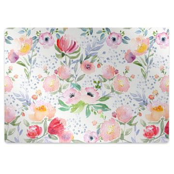 Decormat Podloga za stol parket Cvetje pastel
