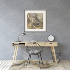 Decormat Podloga za zaščito tal Zlati marmor 140x100 cm 2 cm 