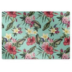 Decormat Podloga za zaščito tal Listi in cvetje 120x90 cm 15 cm 