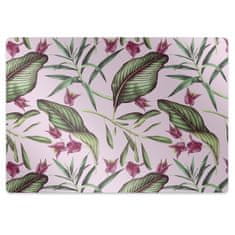 Decormat Podloga za zaščito tal Roza cvetje 120x90 cm 2 cm 
